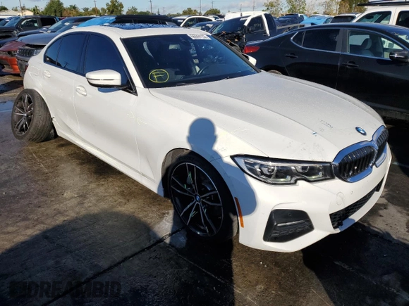 2019 BMW 3 Series 330i with VIN WBA5R1C59KAK07604, listed as a Copart auction lot 66944152 with 57,119 mi miles. Bid and sale history available at carsss.com. Image 1.