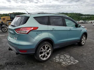 2013 Ford Escape Titanium with VIN 1FMCU9J98DUC09743, listed as a Copart auction lot 61308315 with 146,243 mi miles and Salvage title. Bid and sale history available at DreamBid. Image 3.