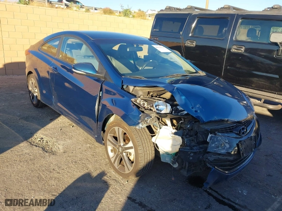 2014 Hyundai Elantra Coupe with VIN KMHDH6AH0EU029253, listed as a IAAI auction lot 40811324 with NaN miles. Bid and sale history available at carsss.com. Image 1.