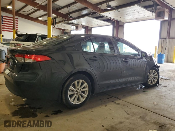2024 Toyota Corolla LE z VIN 5YFB4MDE4RP171511, wystawiony jako Copart lot #60405915 z przebiegiem 9 527 mil mil oraz Szkoda całkowita • Salvage title. Historia ofert i sprzedaży dostępna na DreamBid. Obrazek 3.