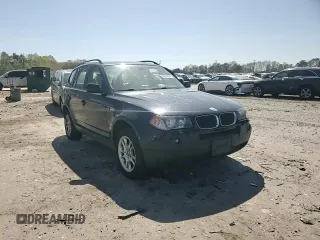 2004 BMW X3 2.5i with VIN WBXPA73474WB29994, listed as a Copart auction lot 52037835 with 140,712 mi miles and Salvage Title. Bid and sale history available at DreamBid. Image 12.