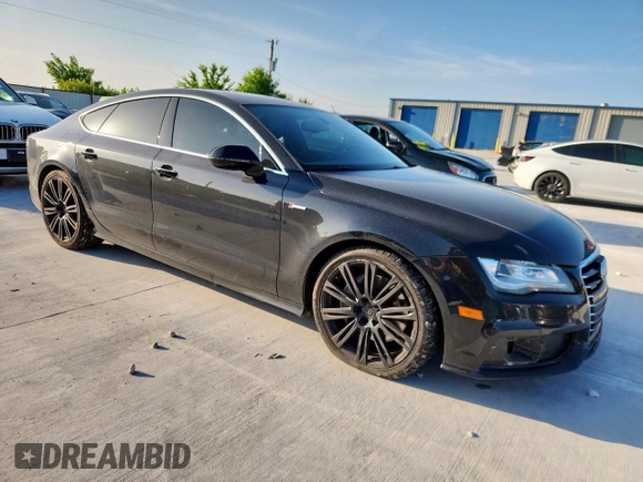 2013 Audi A7 Prestige with VIN WAU2GAFC1DN082130, listed as a Copart auction lot 59619575 with 123,560 mi miles and Salvage title. Bid and sale history available at DreamBid. Image 4.
