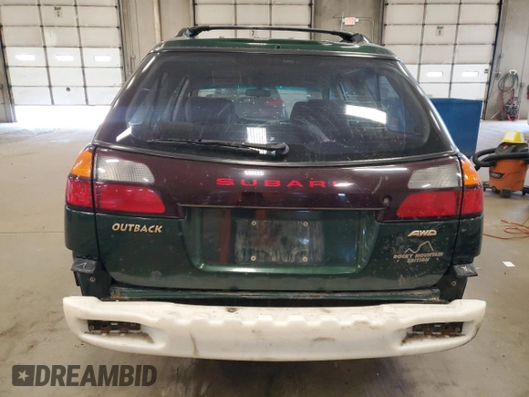 2001 Subaru Legacy Outback with VIN 4S3BH675217671670, listed as a Copart auction lot 56286775 with 86,557 mi miles and Salvage title. Bid and sale history available at DreamBid. Image 6.