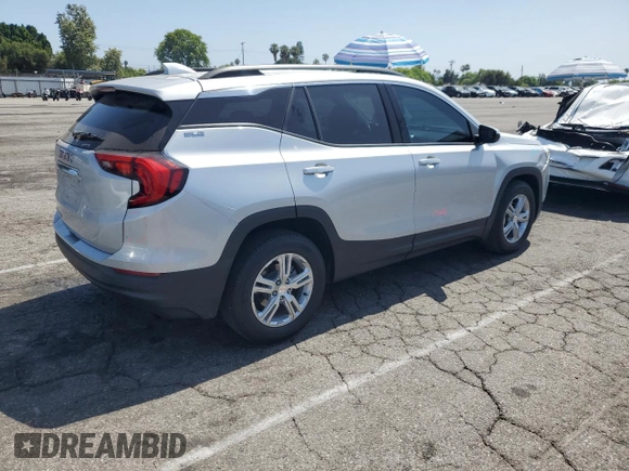 2019 GMC Terrain SLE with VIN 3GKALMEV4KL250147, listed as a Copart auction lot 61103705 with 33,499 mi miles and Salvage title. Bid and sale history available at DreamBid. Image 3.