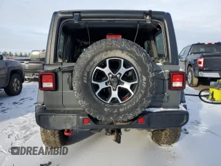 2021 Jeep Wrangler Unlimited Rubicon with VIN 1C4HJXFG0MW564456, listed as a Copart auction lot 81616694 with 0 mi miles and Salvage Title. Bid and sale history available at carsss.com. Image 6.