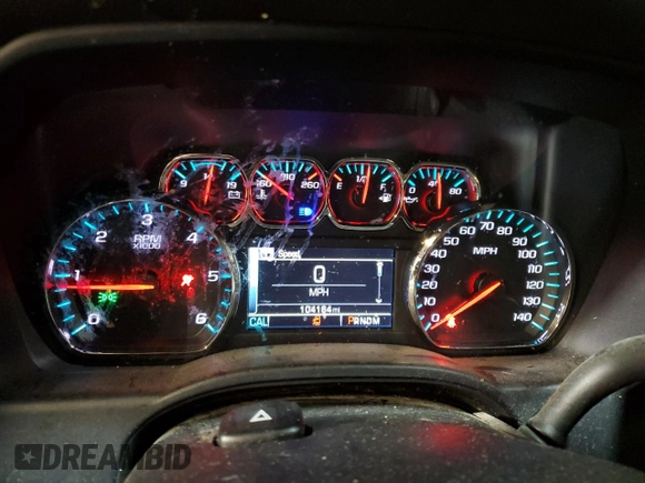 2015 Chevrolet Silverado 1500 LT with VIN 1GCVKREC5FZ213053, listed as a Copart auction lot 48500845 with 104,164 mi miles and Salvage Title. Bid and sale history available at DreamBid. Image 9.