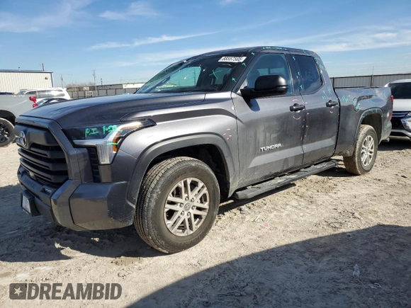 2023 Toyota Tundra 2WD SR5 with VIN 5TFLA5AA6PX026179, listed as a Copart auction lot 88557565 with 19,714 mi miles and Salvage Title. Bid and sale history available at carsss.com. Image 1.