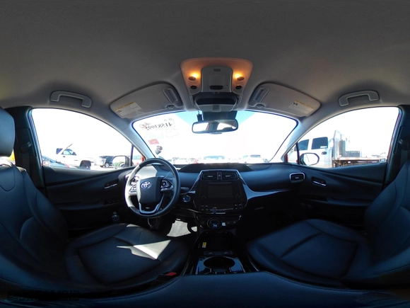 2019 Toyota Prius L Eco with VIN JTDKARFU1K3087249, listed as a IAAI auction lot 41583992 with 55,486 mi miles. Bid and sale history available at carsss.com. Image 18.