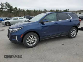 2022 Chevrolet Equinox LT z VIN 3GNAXUEV0NL153796, wystawiony jako Copart lot #54890955 z przebiegiem 27 080 mil mil oraz Szkoda całkowita • Salvage title. Historia ofert i sprzedaży dostępna na DreamBid. Obrazek 1.