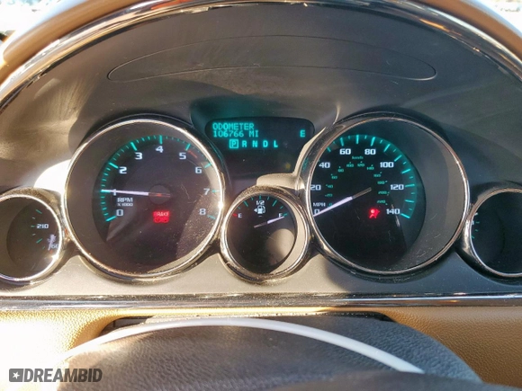 2014 Buick Enclave Leather with VIN 5GAKRBKD5EJ296355, listed as a Copart auction lot 45521625 with 106,766 mi miles and Clean Title. Bid and sale history available at carsss.com. Image 9.