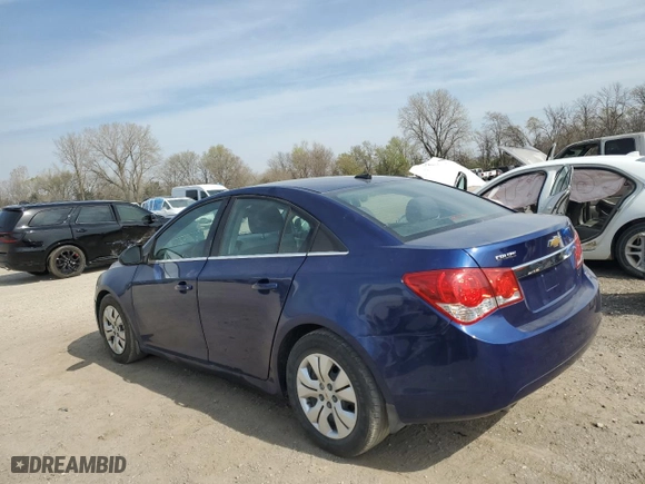 2012 Chevrolet Cruze LS with VIN 1G1PC5SH7C7377581, listed as a Copart auction lot 53540865 with 170,828 mi miles and Salvage Title. Bid and sale history available at carsss.com. Image 2.