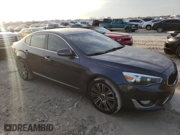 2015 Kia Cadenza Premium with VIN KNALN4D70F5195233, listed as a Copart auction lot 45352575 with 152,238 mi miles and Clean Title. Bid and sale history available at carsss.com. Image 4.