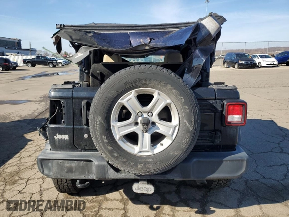 2019 Jeep Wrangler Sport S с VIN 1C4GJXAG9KW609099, выставлен на аукционе Copart как лот 44723915 с пробегом 128 046 миль миль и Списание • Salvage title. История ставок и продаж доступна на DreamBid. Изображение 6.