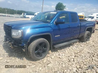 2019 GMC Sierra 1500 with VIN 2GTV2LEC8K1179352, listed as a Copart auction lot 61372185 with 51,175 mi miles and Salvage title. Bid and sale history available at DreamBid. Image 1.