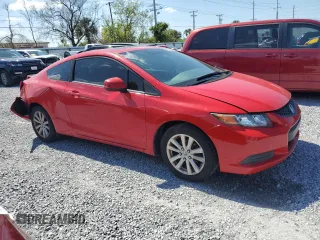 2012 Honda Civic Cpe EX with VIN 2HGFG3B80CH537379, listed as a Copart auction lot 46654965 with 125,969 mi miles and Salvage Title. Bid and sale history available at carsss.com. Image 4.