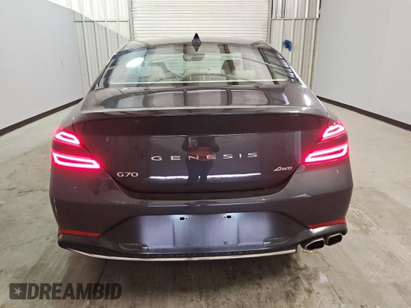 2023 Genesis G70 2.0T with VIN KMTG34TA0PU126980, listed as a Copart auction lot 79108654 with 37,534 mi miles and Clean Title. Bid and sale history available at DreamBid. Image 6.