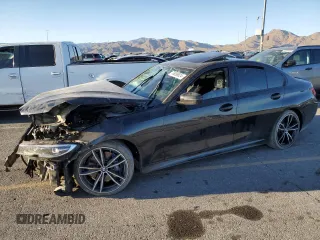 2021 BMW 3 Series M340i xDrive with VIN 3MW5U9J0XM8B49022, listed as a Copart auction lot 76096624 with 0 mi miles and Salvage Title. Bid and sale history available at carsss.com. Image 1.