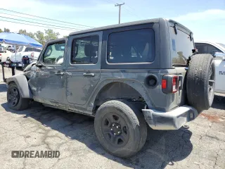 2018 Jeep Wrangler Unlimited Sport with VIN 1C4HJXDG6JW297676, listed as a Copart auction lot 63858435 with 93,380 mi miles and Clean title. Bid and sale history available at DreamBid. Image 2.