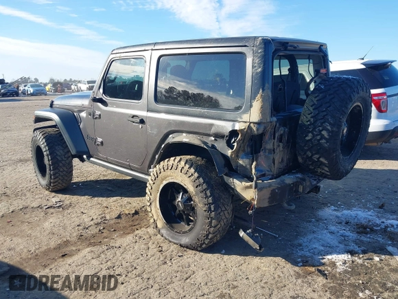 2021 Jeep Wrangler Sport S with VIN 1C4GJXAGXMW863259, listed as a IAAI auction lot 41399671 with 41,270 mi miles and . Bid and sale history available at DreamBid. Image 3.