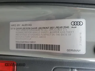 2019 Audi S4 Prestige with VIN WAUC4AF45KA108531, listed as a Copart auction lot 86663884 with 48,624 mi miles and Salvage Title. Bid and sale history available at carsss.com. Image 13.