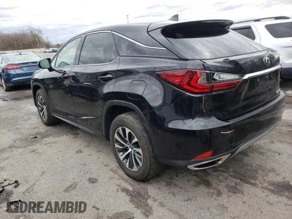 2021 Lexus RX with VIN 2T2AZMDA6MC269552, listed as a Copart auction lot 37778833 with 34,089 mi miles. Bid and sale history available at carsss.com. Image 2.