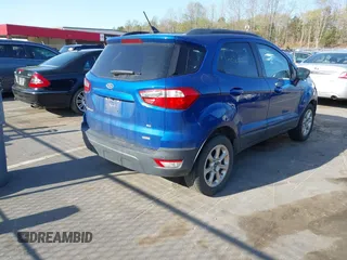 2018 Ford EcoSport SE with VIN MAJ3P1TEXJC240099, listed as a IAAI auction lot 41912970 with 92,940 mi miles. Bid and sale history available at carsss.com. Image 4.