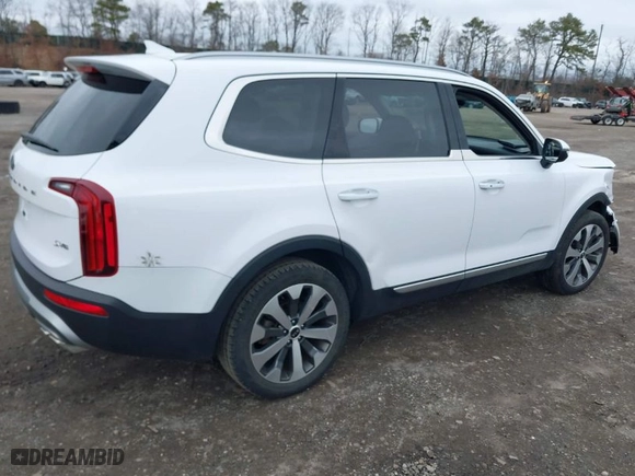 2021 Kia Telluride S with VIN 5XYP6DHC9MG167072, listed as a IAAI auction lot 41703428 with 47,725 mi miles. Bid and sale history available at carsss.com. Image 4.