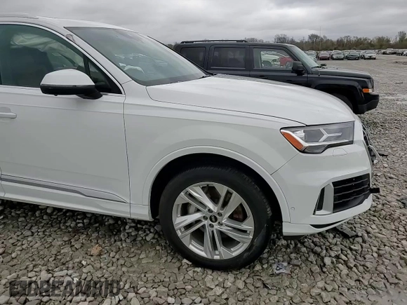 2021 Audi Q7 Premium with VIN WA1AJAF7XMD015724, listed as a Copart auction lot 80276014 with 68,831 mi miles and Salvage Title. Bid and sale history available at carsss.com. Image 12.