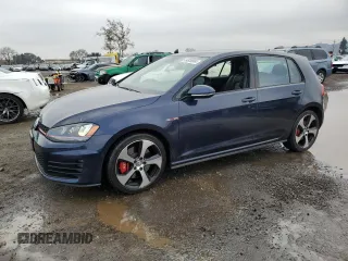 2016 Volkswagen Golf GTI SE w/Performance Pkg with VIN 3VW547AU7GM022943, listed as a Copart auction lot 84939804 with 49,578 mi miles and Salvage Title. Bid and sale history available at carsss.com. Image 1.