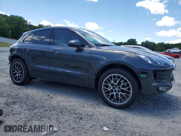 2017 Porsche Macan S with VIN WP1AB2A50HLB20667, listed as a Copart auction lot 56960755 with 73,873 mi miles and Salvage title. Bid and sale history available at DreamBid. Image 4.