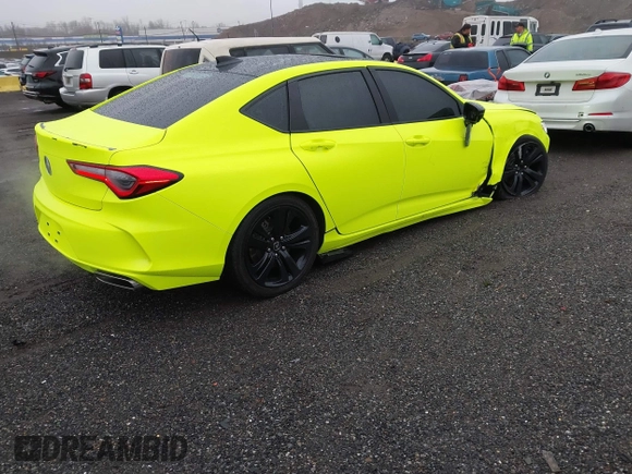 2024 Acura TLX Technology with VIN 19UUB5F40RA001225, listed as a IAAI auction lot 41800568 with 9,412 mi miles and . Bid and sale history available at DreamBid. Image 4.