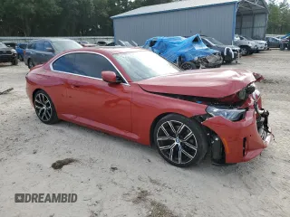 2022 BMW 2 Series 230i with VIN 3MW23CM07N8C18099, listed as a Copart auction lot 72835454 with 38,749 mi miles and Salvage Title. Bid and sale history available at carsss.com. Image 4.