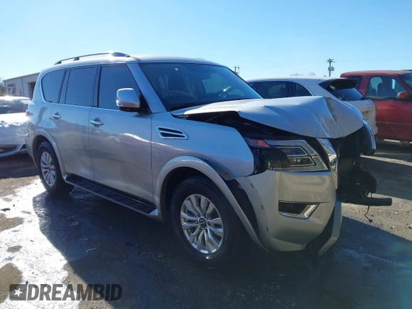 2023 Nissan Armada SV with VIN JN8AY2AC9P9181739, listed as a IAAI auction lot 41351645 with 11,145 mi miles. Bid and sale history available at carsss.com. Image 1.