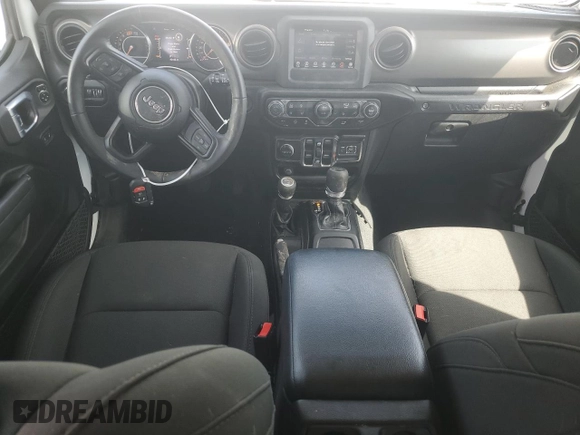 2021 Jeep Wrangler Unlimited Willys with VIN 1C4HJXDN9MW831580, listed as a Copart auction lot 87235714 with 42,442 mi miles and Non Repairable. Bid and sale history available at DreamBid. Image 8.