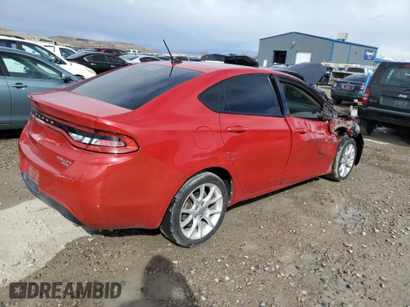 2013 Dodge Dart SXT with VIN 1C3CDFBH8DD641326, listed as a Copart auction lot 47067685 with 107,618 mi miles and Salvage Title. Bid and sale history available at carsss.com. Image 3.