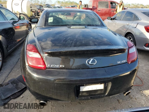 2008 Lexus SC 430 z VIN JTHFN45Y589017268, wystawiony jako Copart lot #77182644 z przebiegiem 18 931 mil mil oraz Nie do naprawy • Non repairable. Historia ofert i sprzedaży dostępna na DreamBid. Obrazek 6.
