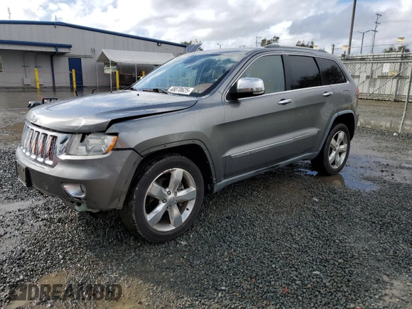 2012 Jeep Grand Cherokee Overland with VIN 1C4RJECT4CC137792, listed as a Copart auction lot 48070625 with 150,082 mi miles and Salvage Title. Bid and sale history available at carsss.com. Image 1.
