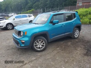 2020 Jeep Renegade Latitude with VIN ZACNJBBB7LPL19906, listed as a Copart auction lot 60719085 with 61,629 mi miles and Salvage title. Bid and sale history available at DreamBid. Image 1.