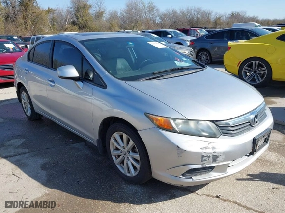 2012 Honda Civic Sdn EX-L with VIN 19XFB2F9XCE324560, listed as a IAAI auction lot 41773606 with 115,377 mi miles. Bid and sale history available at carsss.com. Image 6.