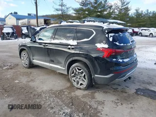 2021 Hyundai Santa Fe Hybrid Limited with VIN KM8S5DA14MU012154, listed as a IAAI auction lot 41283257 with 40,280 mi miles. Bid and sale history available at carsss.com. Image 3.