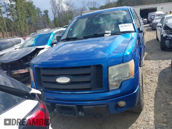 2009 Ford F-150 STX with VIN 1FTRX14899FA26714, listed as a IAAI auction lot 41791715 with 283,000 mi miles. Bid and sale history available at carsss.com. Image 12.
