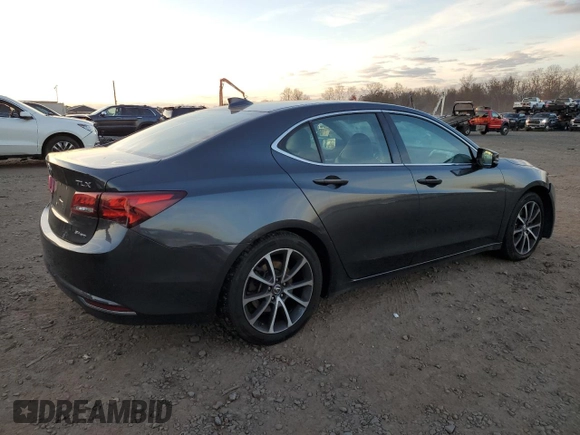 2015 Acura TLX V6 Tech with VIN 19UUB3F51FA003591, listed as a Copart auction lot 82263144 with 101,430 mi miles and Salvage Title. Bid and sale history available at carsss.com. Image 3.