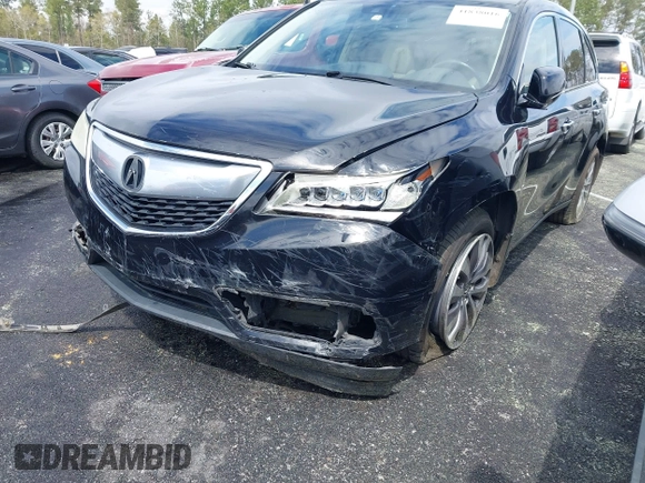 2014 Acura MDX Tech Pkg with VIN 5FRYD3H49EB018603, listed as a IAAI auction lot 41838016 with 203,609 mi miles. Bid and sale history available at carsss.com. Image 2.