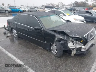 2001 Lexus LS 430 with VIN JTHBN30F110018779, listed as a IAAI auction lot 41805874 with 145,396 mi miles. Bid and sale history available at carsss.com. Image 1.