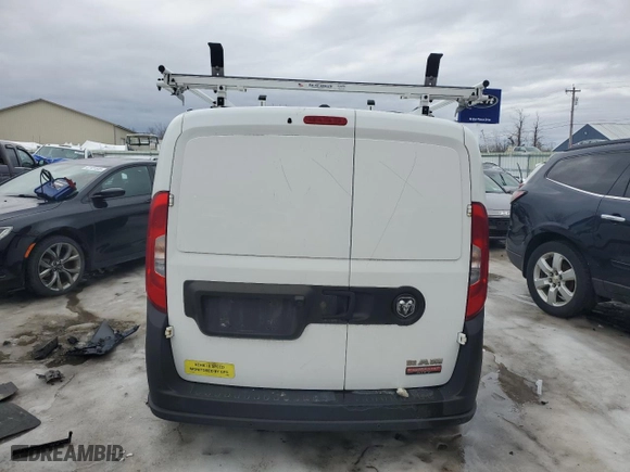 2019 Ram ProMaster City Cargo Van Tradesman with VIN ZFBHRFAB4K6N48548, listed as a Copart auction lot 47012605 with 96,254 mi miles and Salvage Title. Bid and sale history available at carsss.com. Image 6.