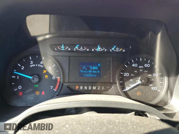 2019 Ford Super Duty F-250 SRW XL with VIN 1FT7W2A62KEC15283, listed as a Copart auction lot 83640544 with 170,009 mi miles and Salvage Title. Bid and sale history available at carsss.com. Image 9.