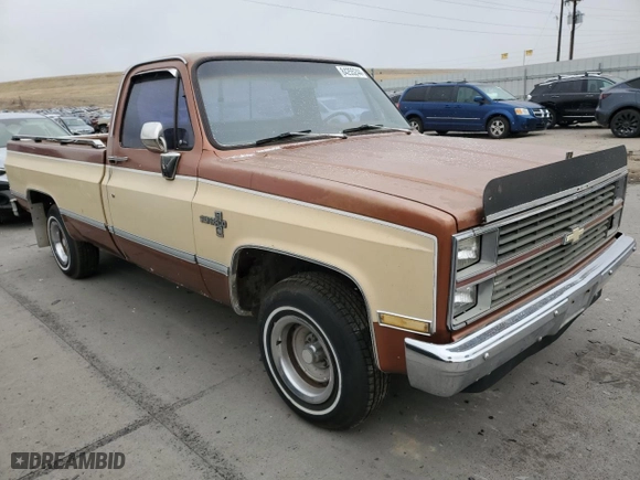 1983 Chevrolet Pickup with VIN 1GCDC14H0DF358975, listed as a Copart auction lot 84255244 with 88,141 mi miles and Clean Title. Bid and sale history available at carsss.com. Image 4.