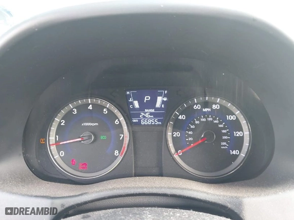 2012 Hyundai Accent SE with VIN KMHCU5AE2CU026701, listed as a IAAI auction lot 41303728 with 66,855 mi miles. Bid and sale history available at carsss.com. Image 7.