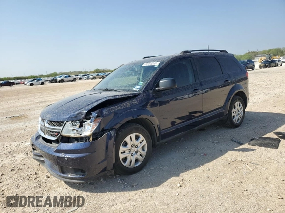 2018 Dodge Journey SE with VIN 3C4PDCABXJT448836, listed as a Copart auction lot 50164395 with 88,364 mi miles and Salvage Title. Bid and sale history available at carsss.com. Image 1.