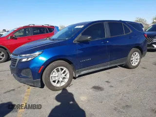 2022 Chevrolet Equinox LS z VIN 3GNAXHEV8NS152778, wystawiony jako Copart lot #57667515 z przebiegiem 55 806 mil mil oraz Szkoda całkowita • Salvage title. Historia ofert i sprzedaży dostępna na DreamBid. Obrazek 1.